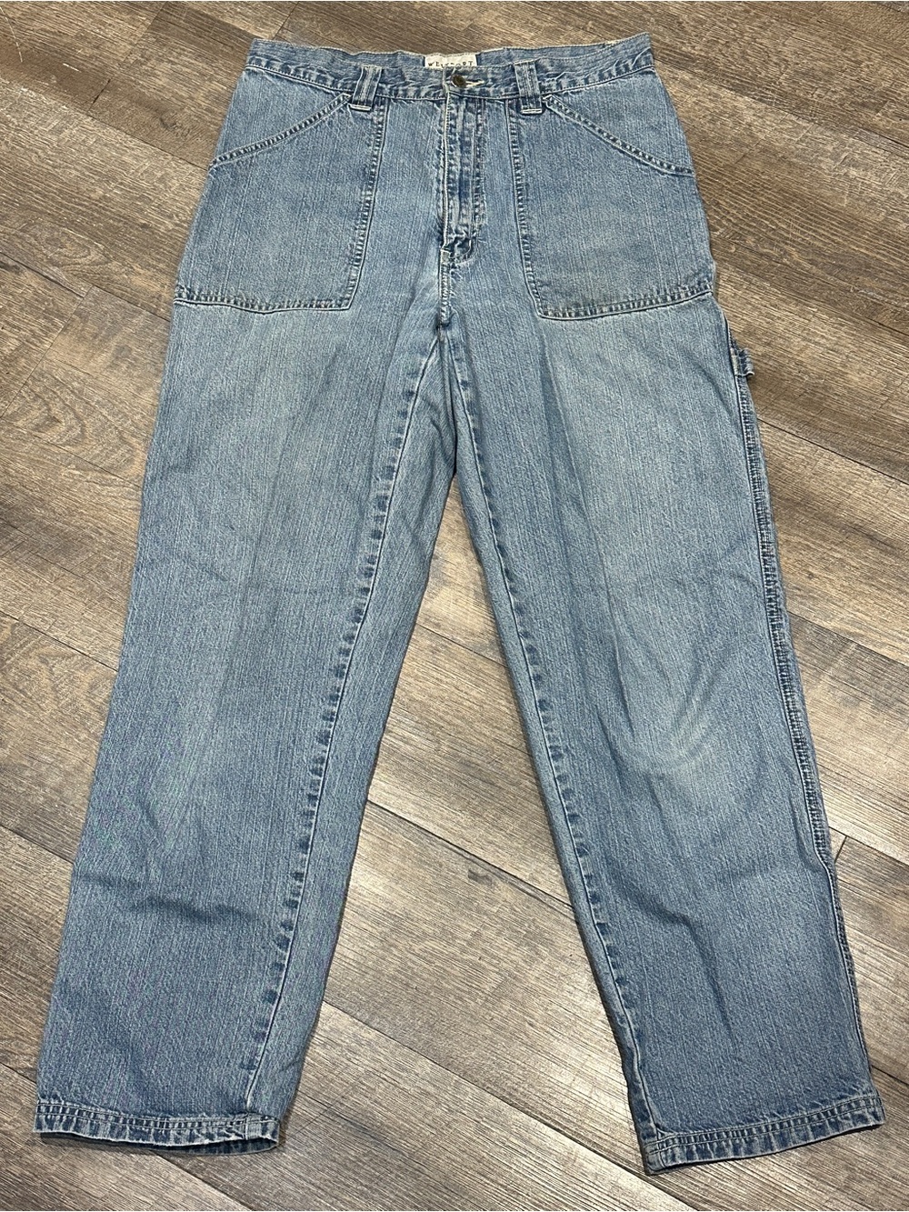 Westport Denim Carpenter Jeans Light Wash Size 8 100% Cotton